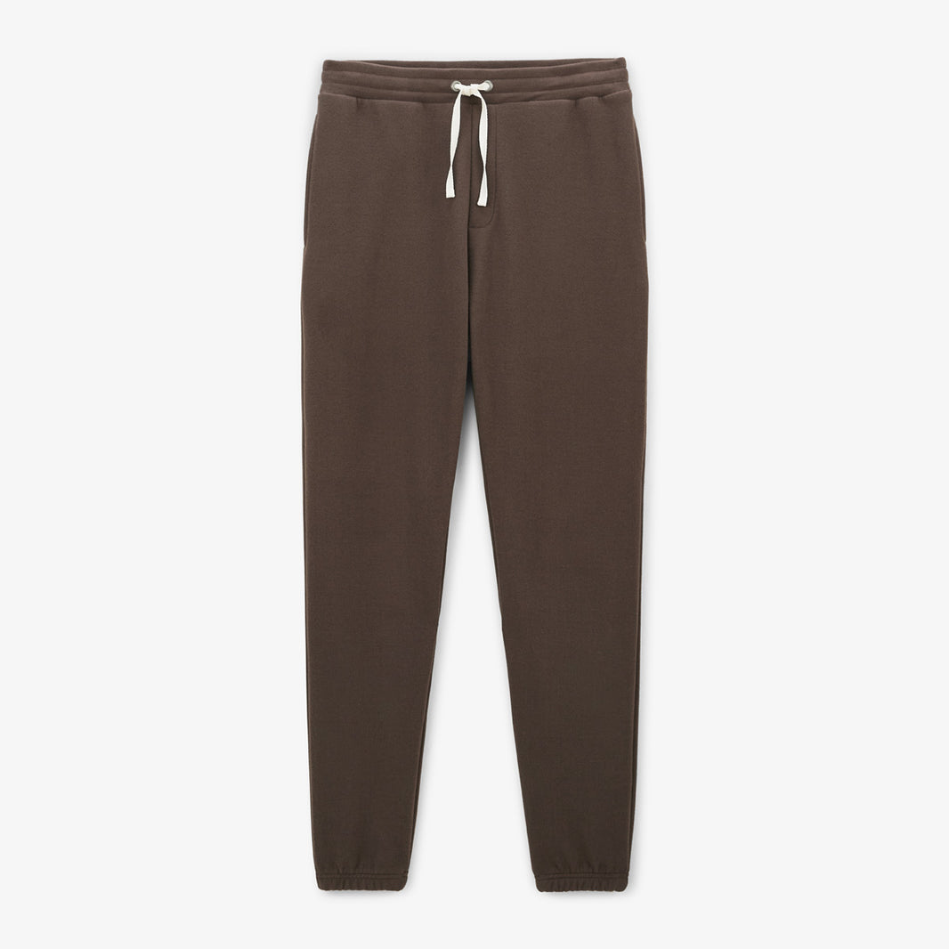 Joggingbroek met elastische tailleband en trekkoord, bruin ebbenhout Paolo Heren SERGE BLANCO