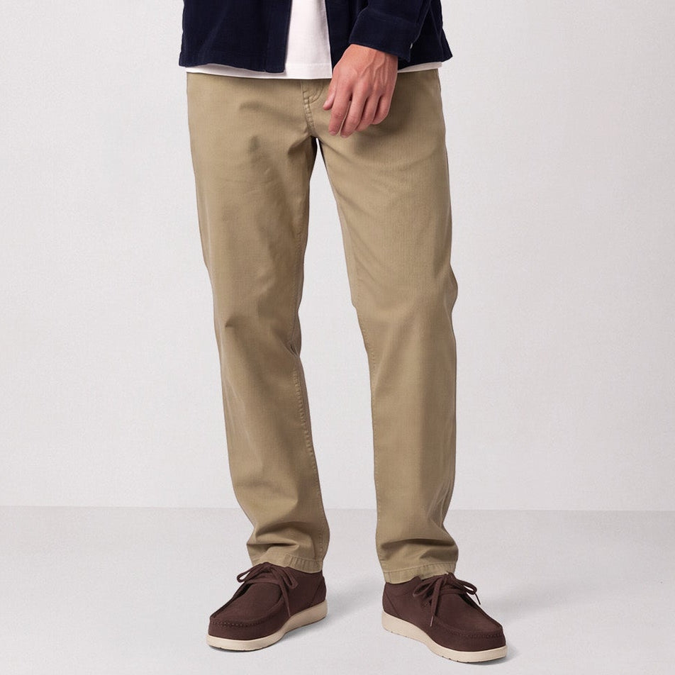 Chino 751 en coton stretch coupe droite beige cachemire SBPLAY