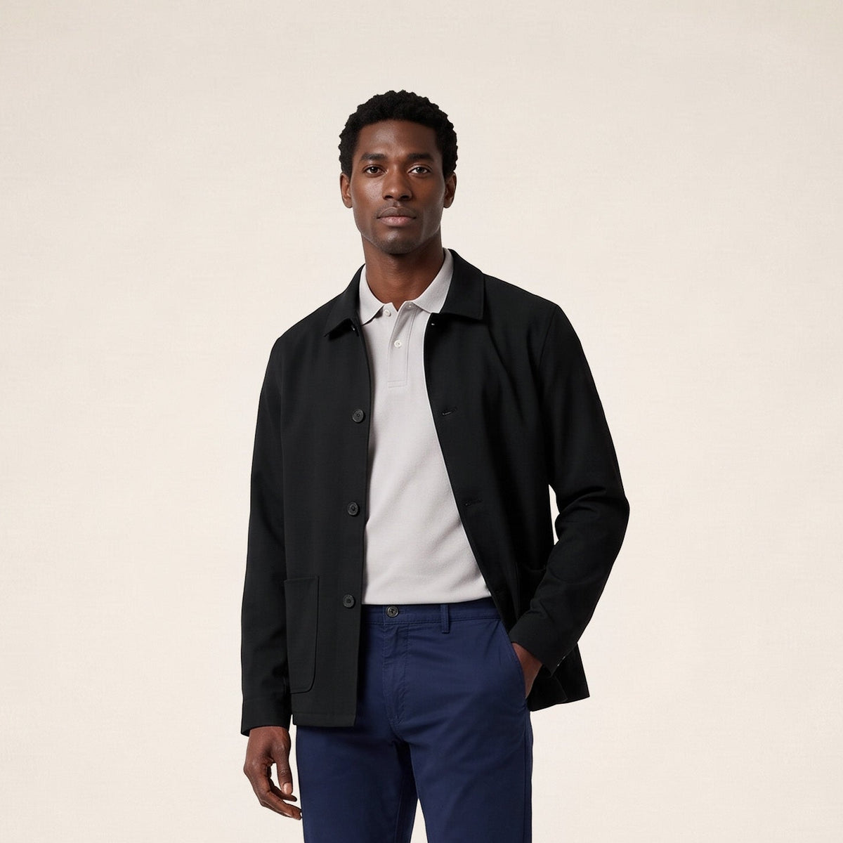 Veste worker stretch noire Waël