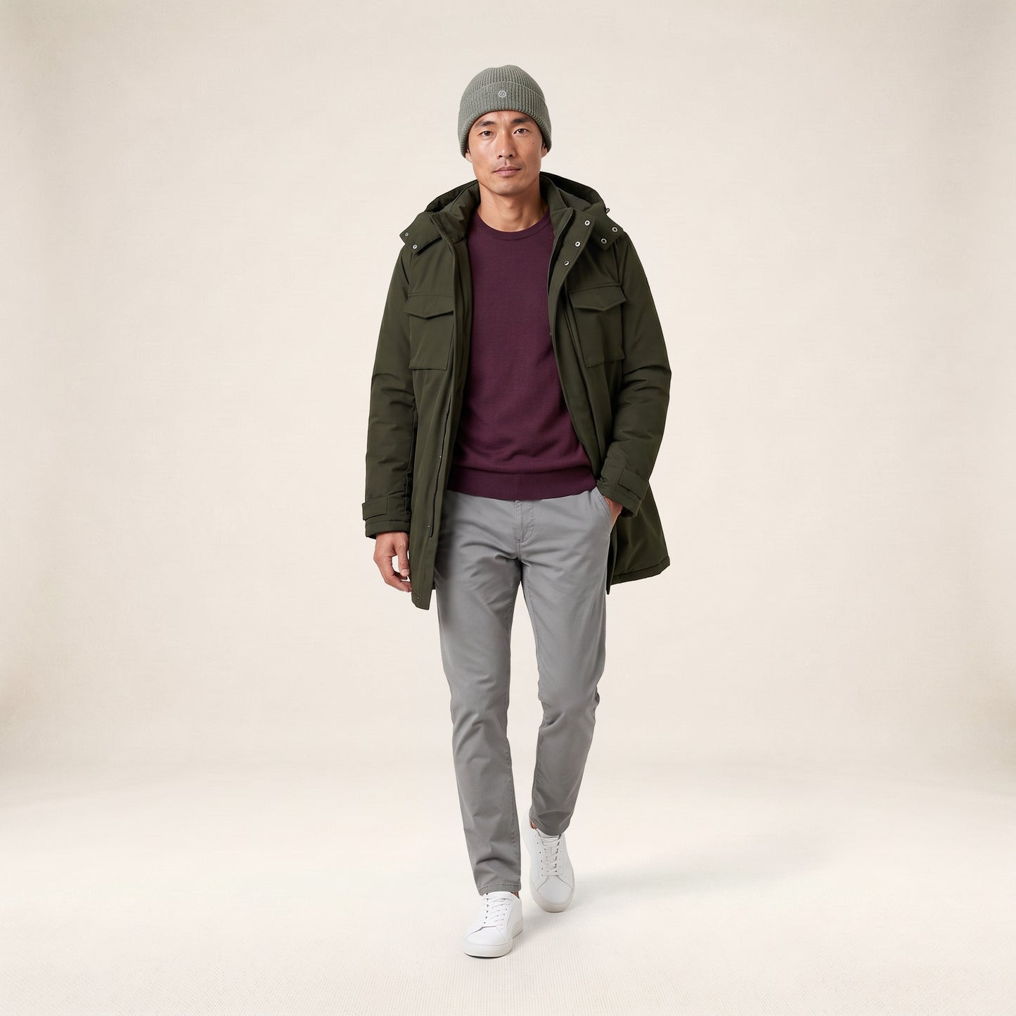 Military green Laurent winterparka
