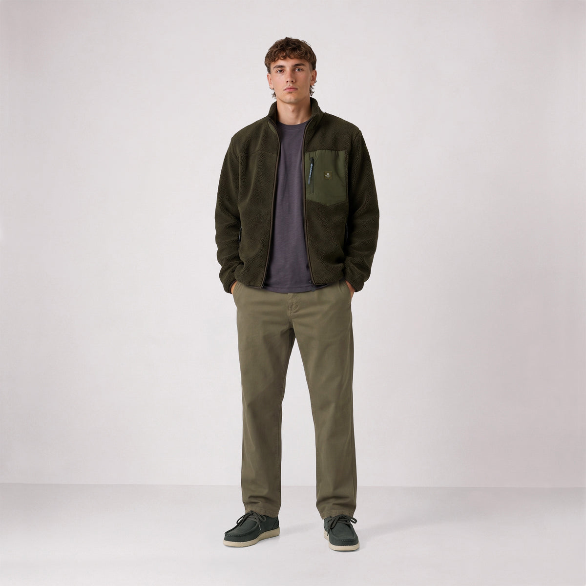Veste polaire vert militaire Toronto SBPLAY
