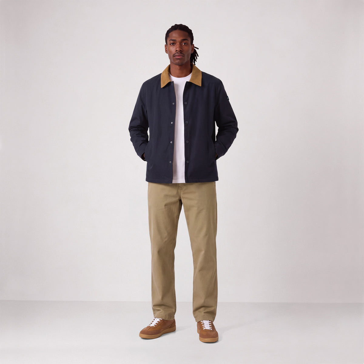 Blouson Dan déperlant bleu col velours SBPLAY