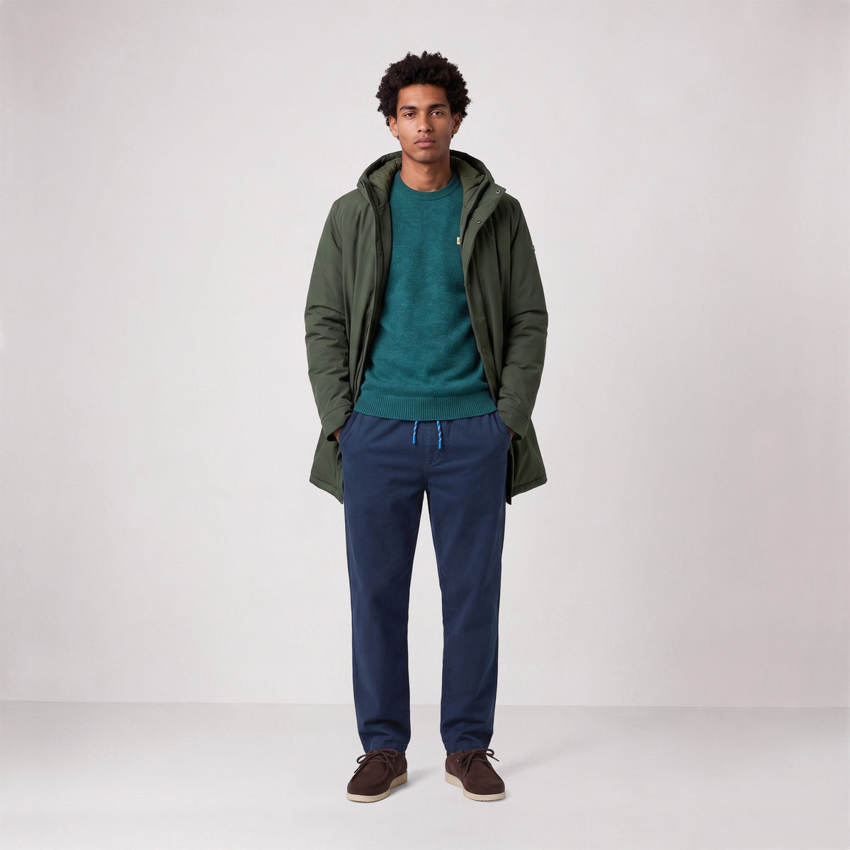 Parka Ethan à capuche vert militaire SBPLAY