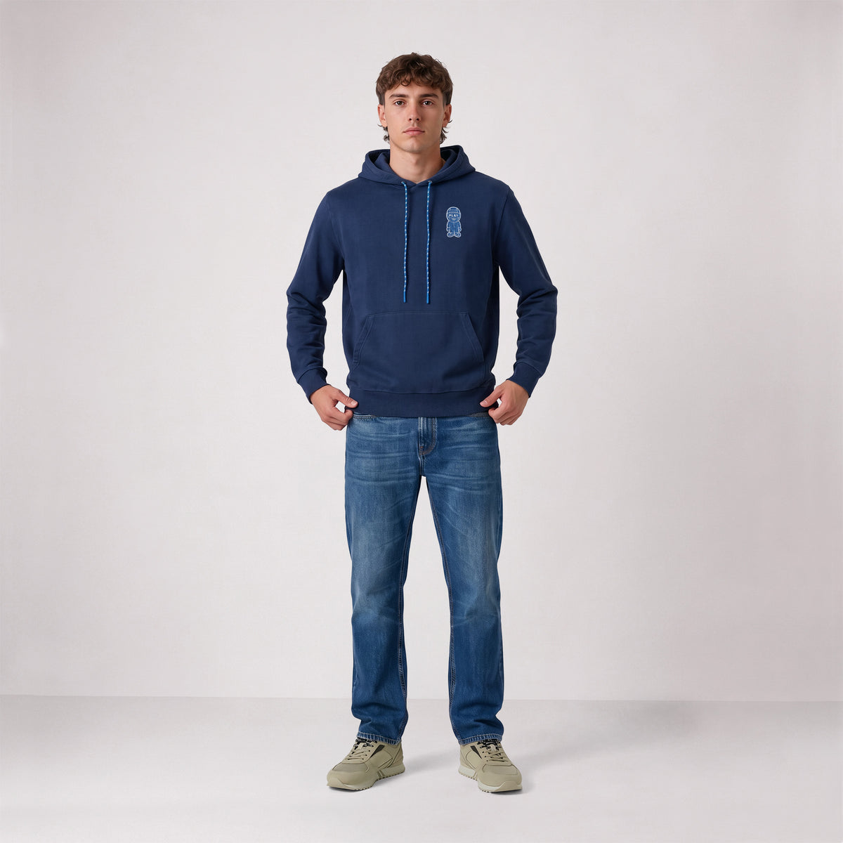 Jean 331 tapered en coton bleu stone délavé SBPLAY
