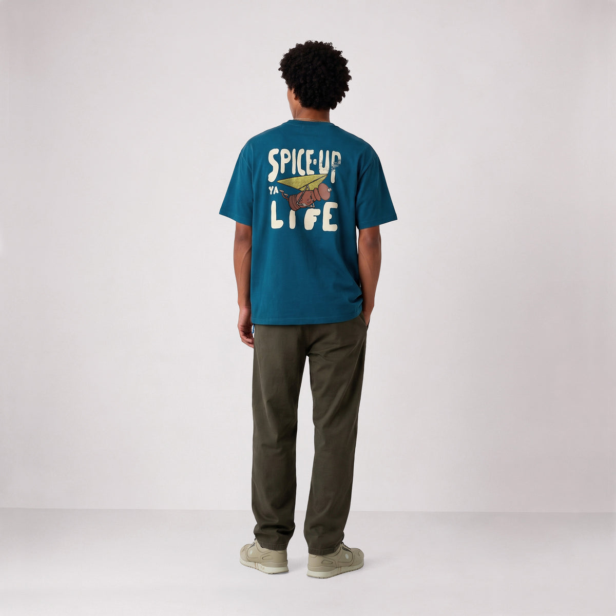 Spice-Up Ya Life SBPLAY Oversized Short-Sleeve Teal T-Shirt