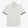 Maillot de Rugby Manches Courtes Luis Col Polo En Coton Blanc Homme SERGE BLANCO