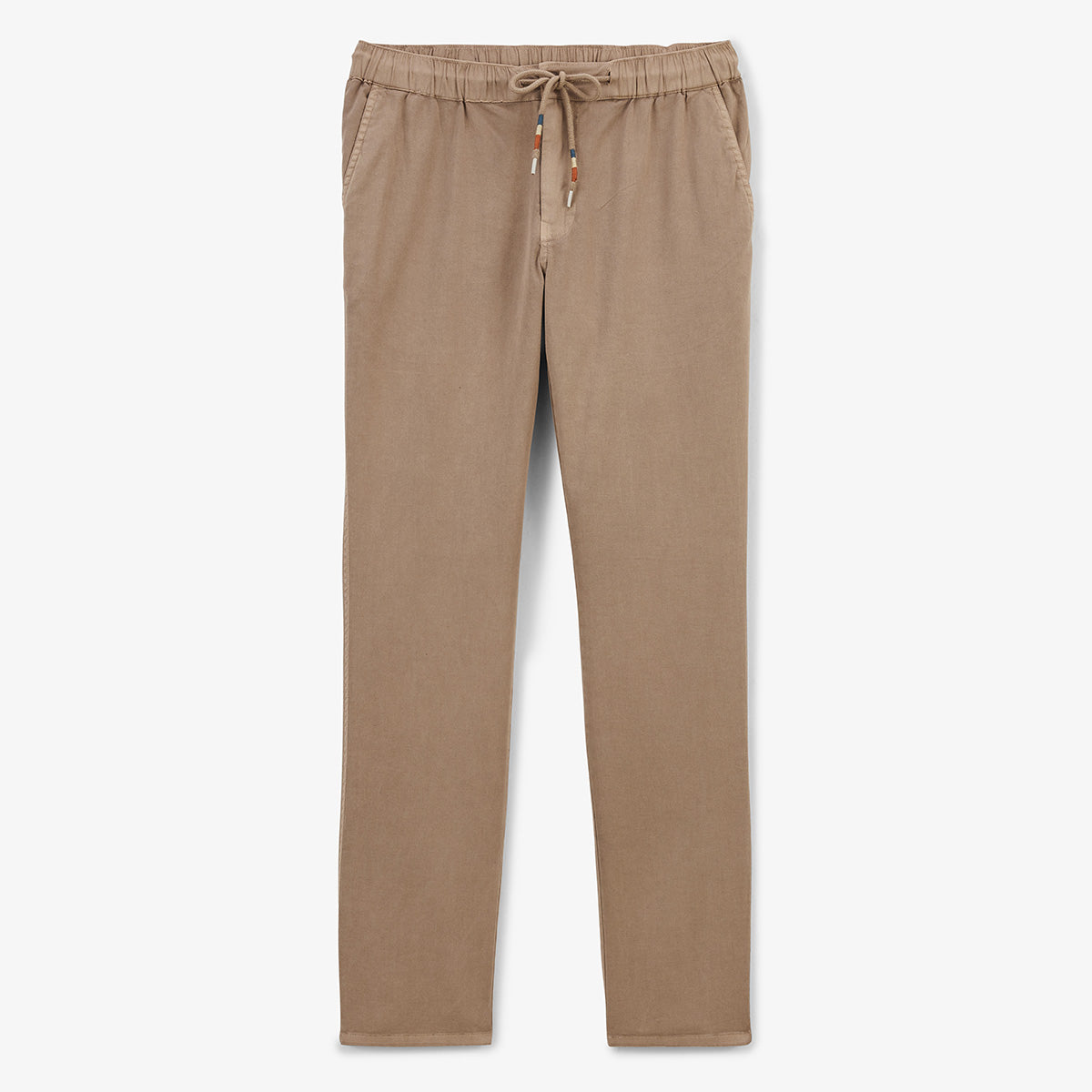 Pantalon 549 avec taille elastiquee en coton beige  HOMME SERGE BLANCO