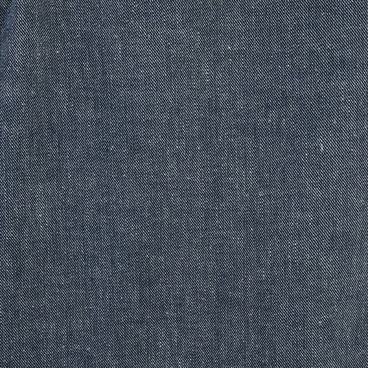 Pantalon 554 en coton et lin taille elastiquee bleu denim HOMME SERGE BLANCO