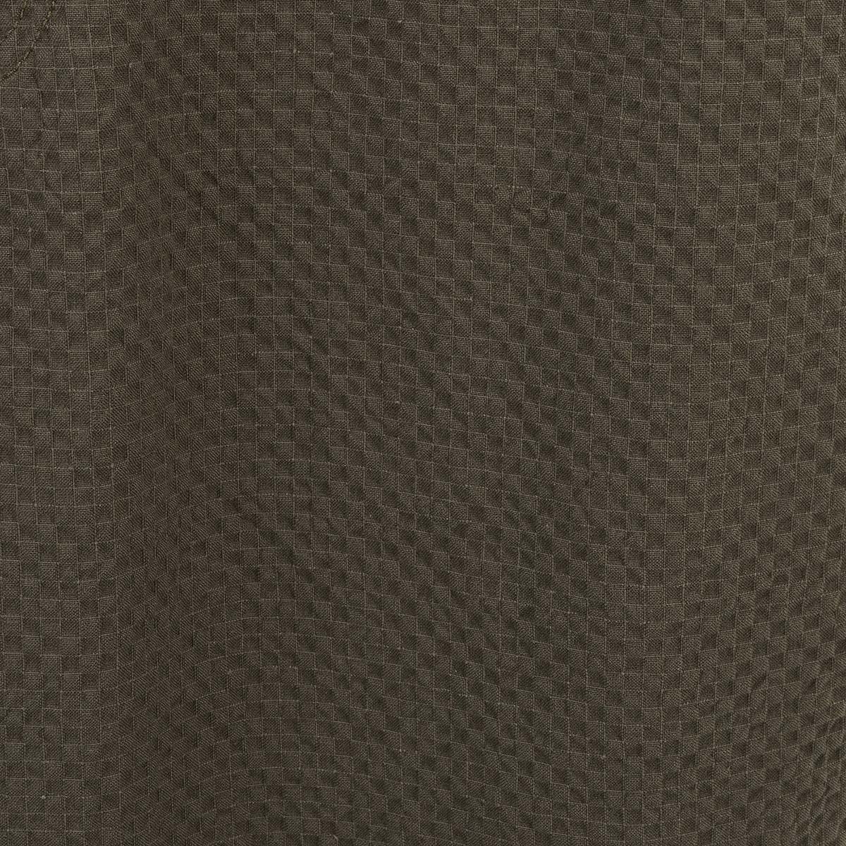 Pantalón 556 de lino y algodón con cintura elástica en verde arcilla  HOMBRE SERGE BLANCO