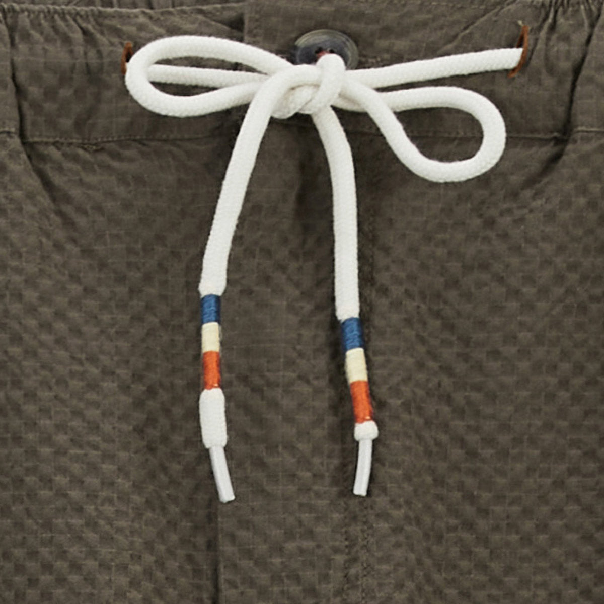 Pantalón 556 de lino y algodón con cintura elástica en verde arcilla  HOMBRE SERGE BLANCO