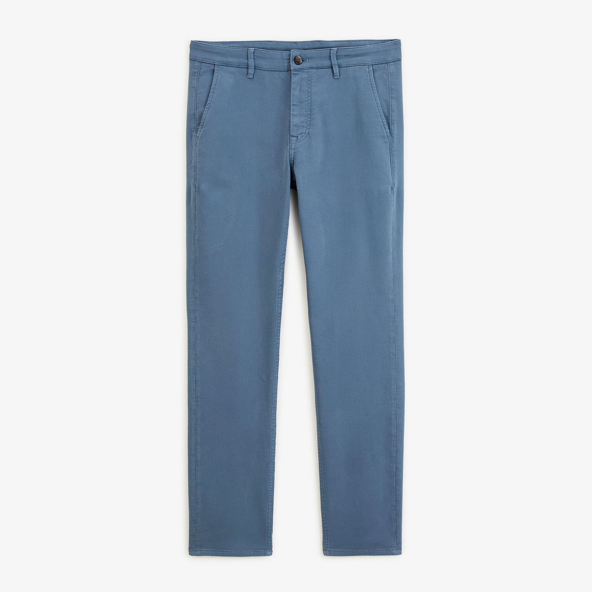 Pantalon 702 en coton stretch bleu, vue de face.