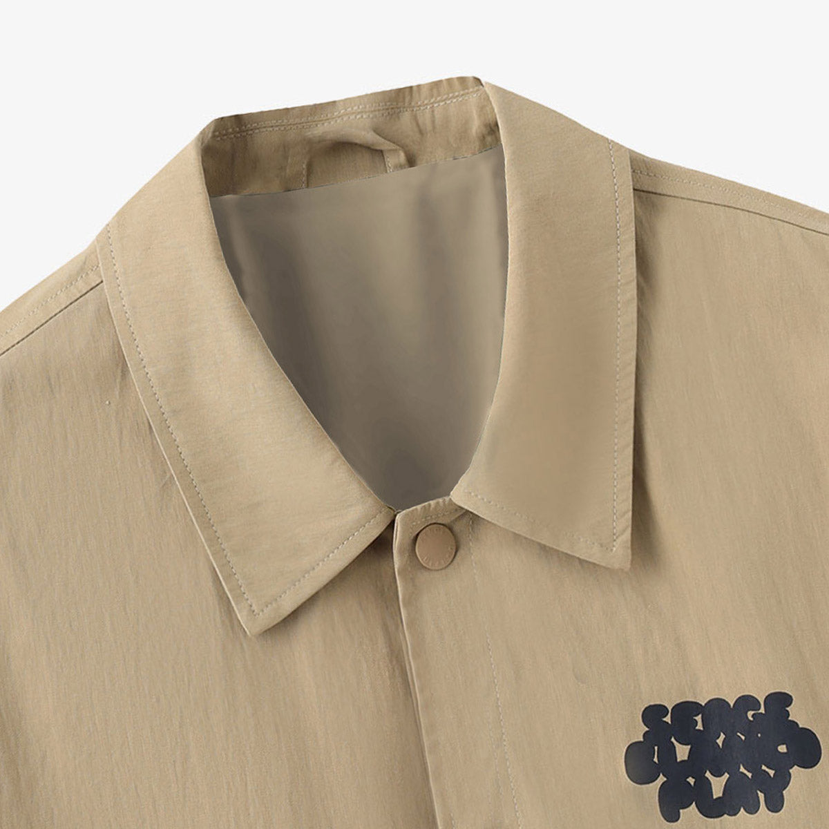 Parka Diego beige en coton HOMME SERGE BLANCO