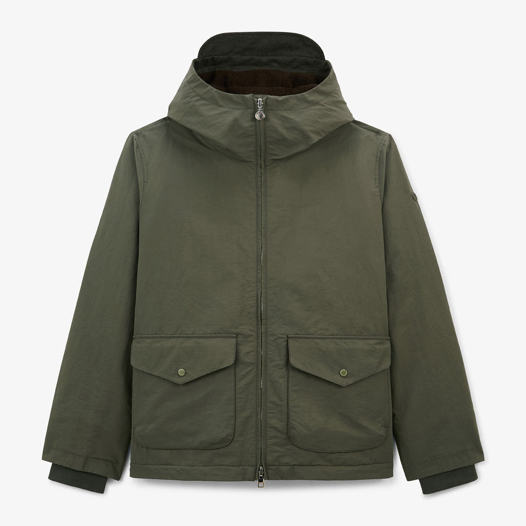 Parka Dimitri Waterafstotend Fleece Militair Groen Heren SERGE BLANCO