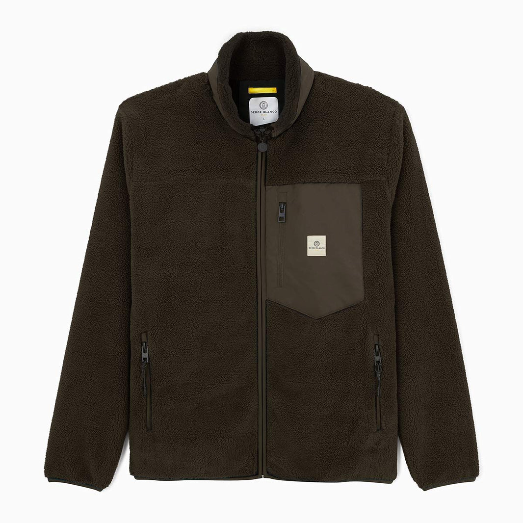 Fleeceparka Toronto PLAY für Herren in Militärgrün von SERGE BLANCO