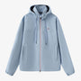 Parka Stormy impermeabile azzurro da uomo in twill SERGE BLANCO