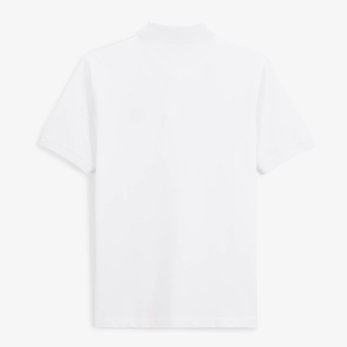 Men's White Short-Sleeved Polo Shirt With Yellow Cherry Embroidery SERGE BLANCO