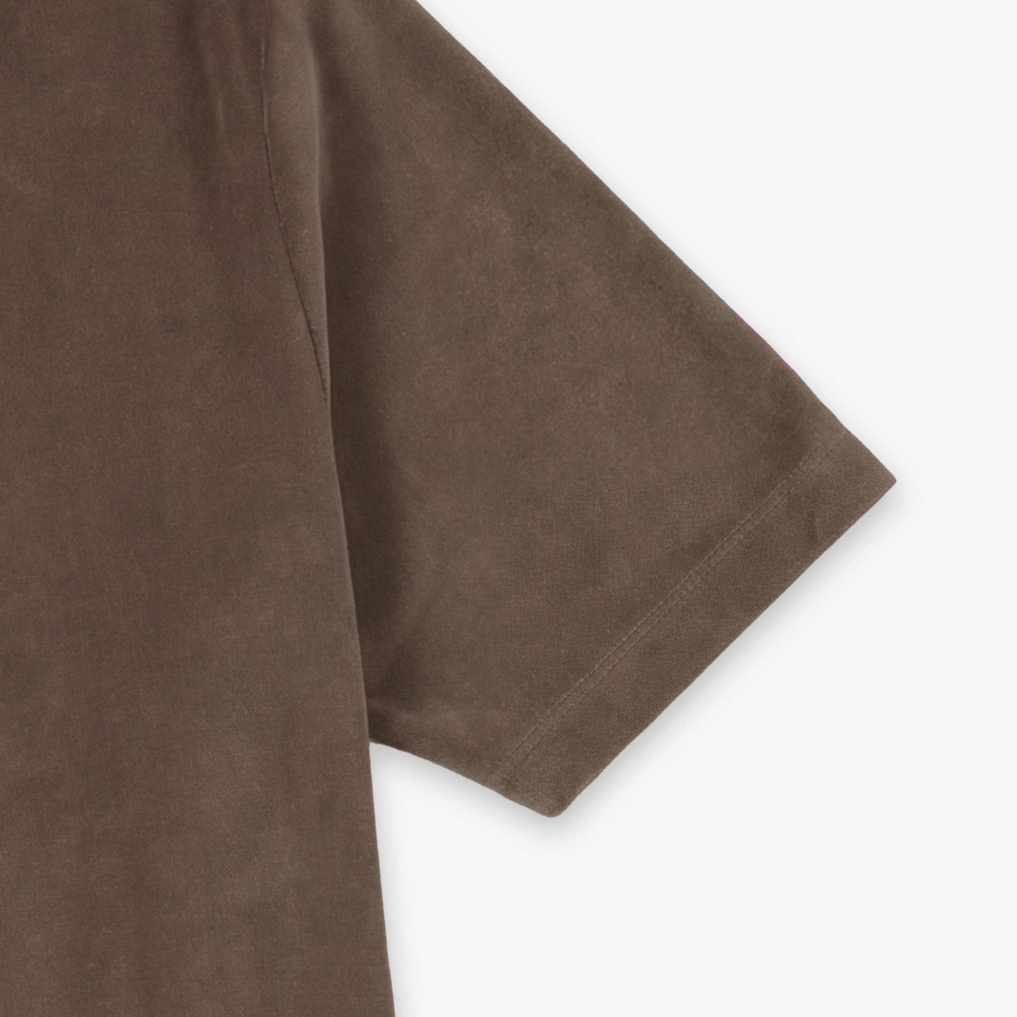 Men's Short-Sleeve Terry Cloth Polo Shirt with Zippered Collar in Clay by SERGE BLANCO