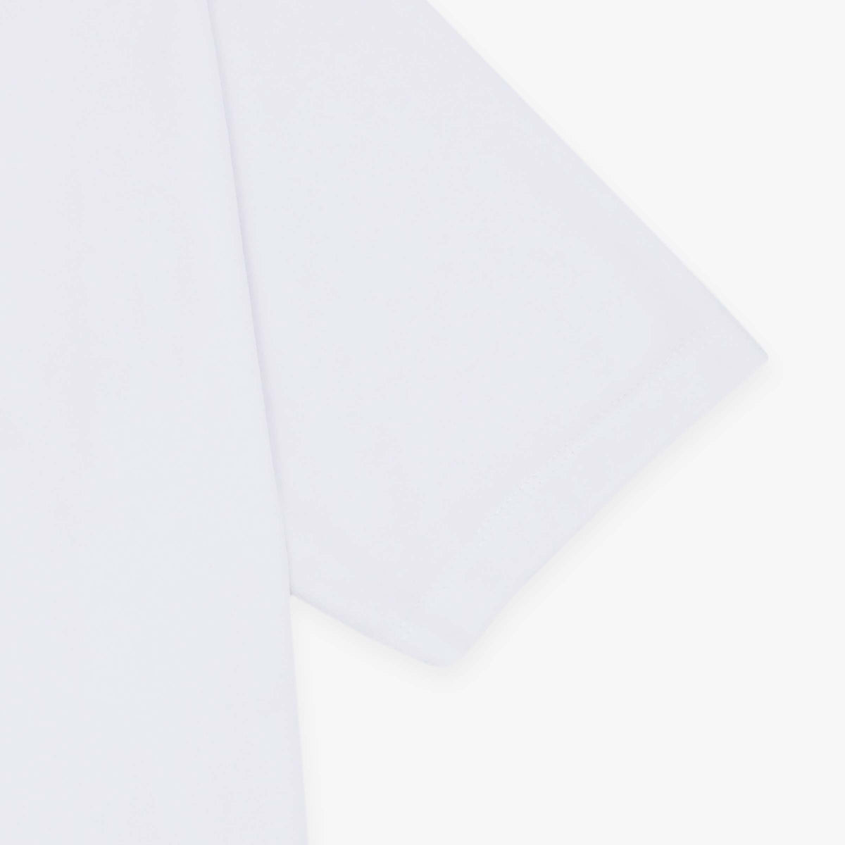 Men's White Short-Sleeve Terry Cloth Polo Shirt with Zip-Up Collar by SERGE BLANCO