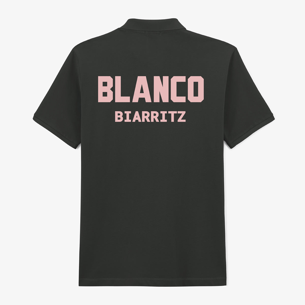 Laxton Short Sleeve Polo Shirt in Carbon Gray Cotton Piqué Men SERGE BLANCO