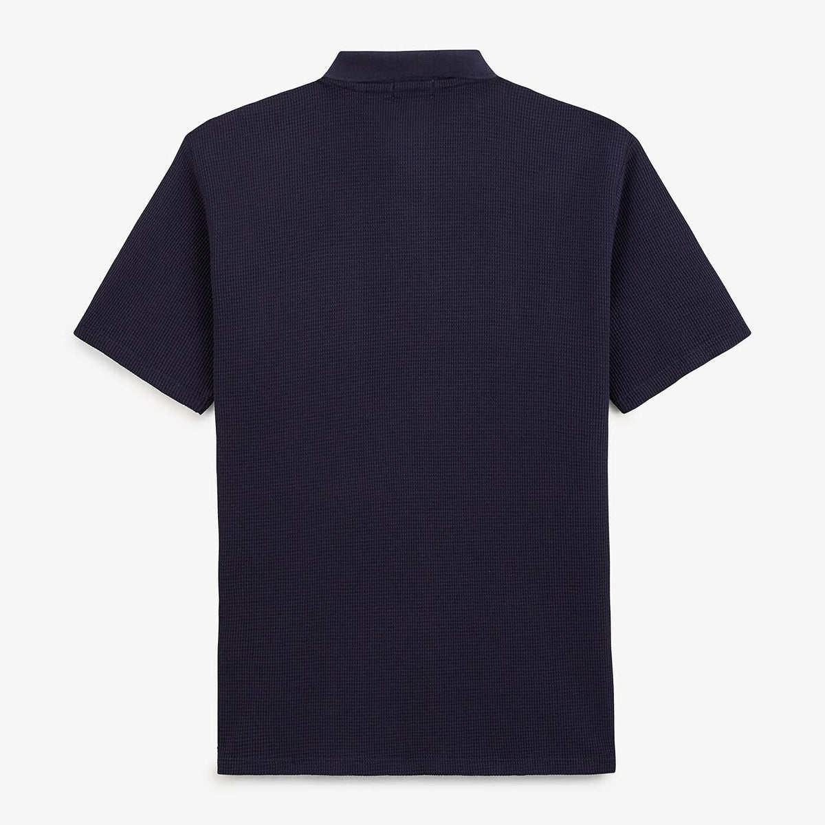 Polo Manches Courtes Logan Gaufrette Bleu Foncé Poche Poitrine Homme SERGE BLANCO