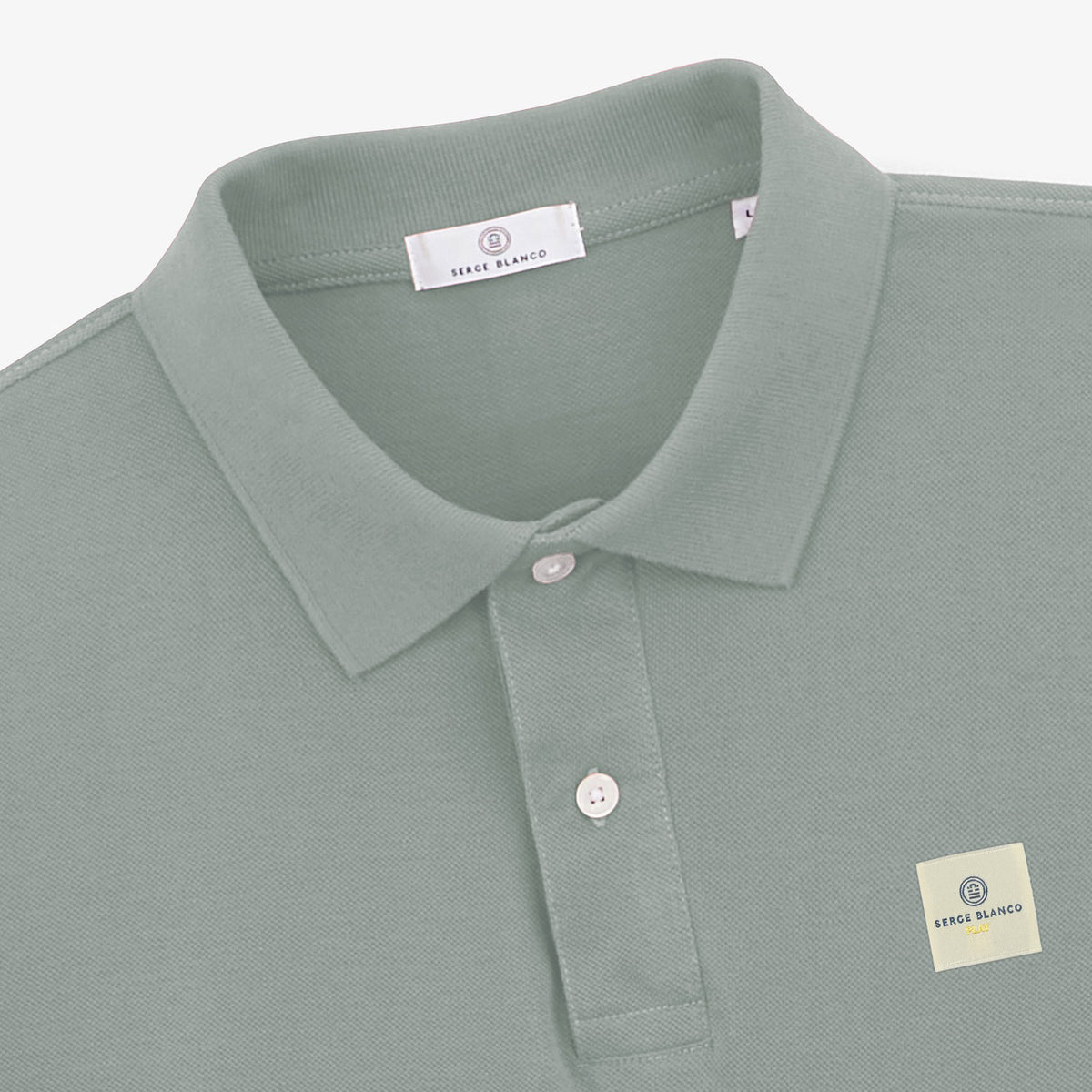 Polo Manches Courtes Pique Laxton Gris Ardoise Homme SERGE BLANCO