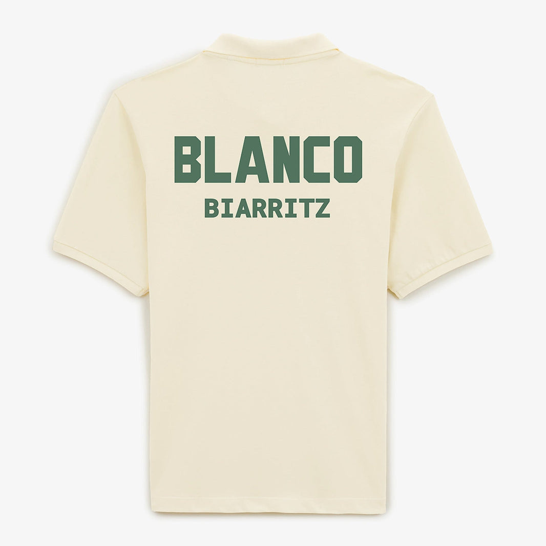 Polo de manga corta de piqué Laxton Latte para hombre SERGE BLANCO