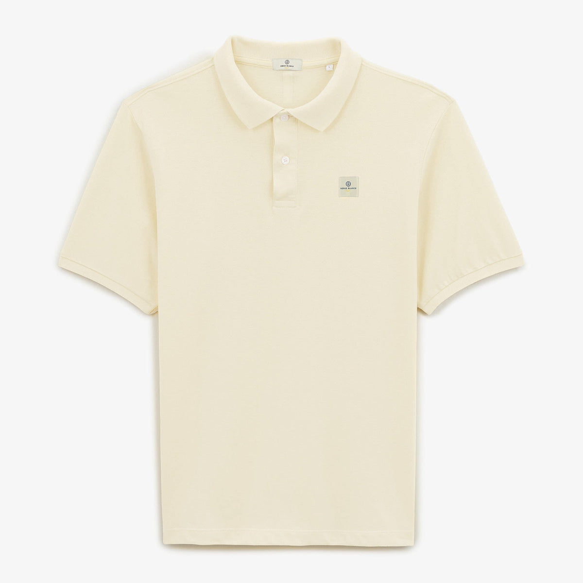 Polo Manches Courtes Pique Laxton Latte Homme SERGE BLANCO