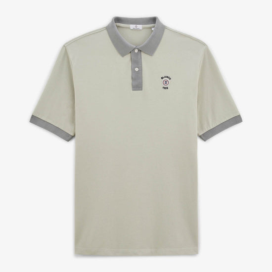 serge blanco Polo manches courtes piqué Loan gris perle Ventes