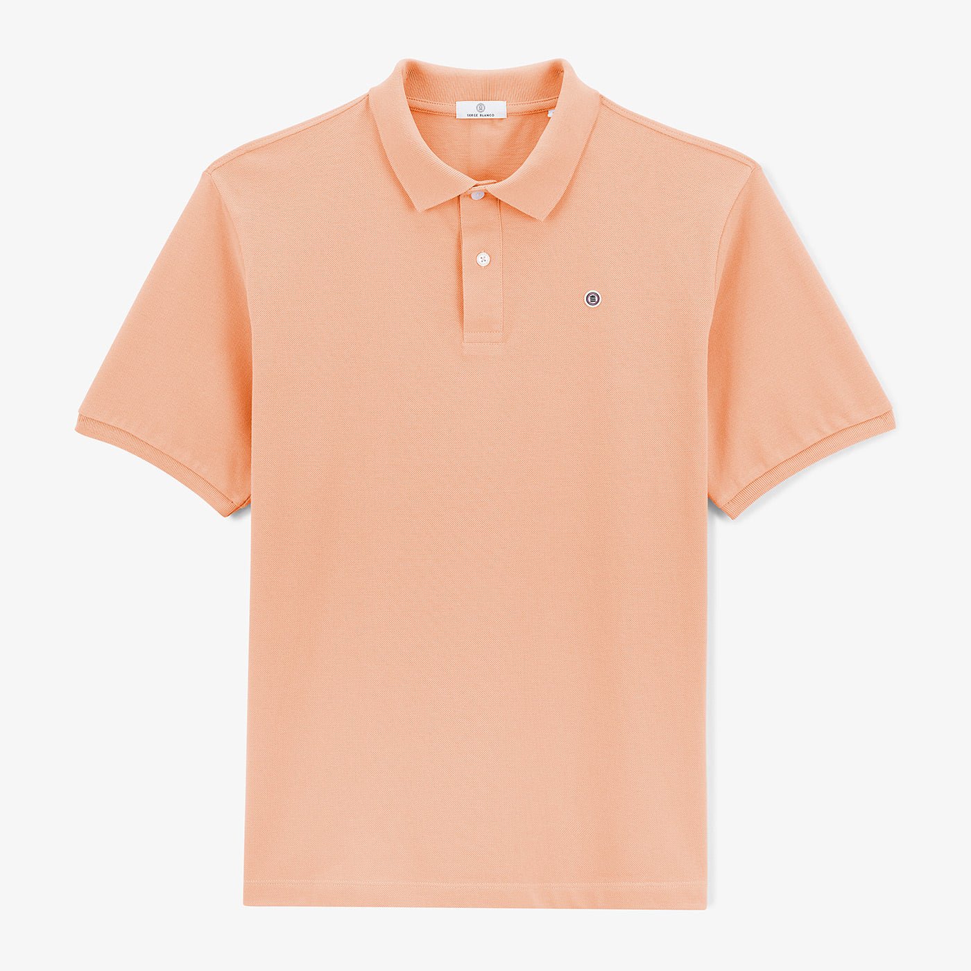 Polo Manches Courtes Piqué Lucas En Coton Rose Skin Homme SERGE BLANCO