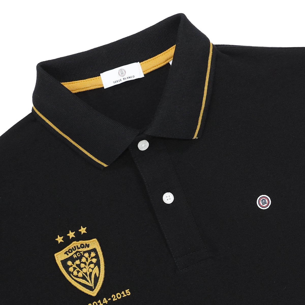 Polo RCT Triplé Coppa Europa Nero Uomo SERGE BLANCO