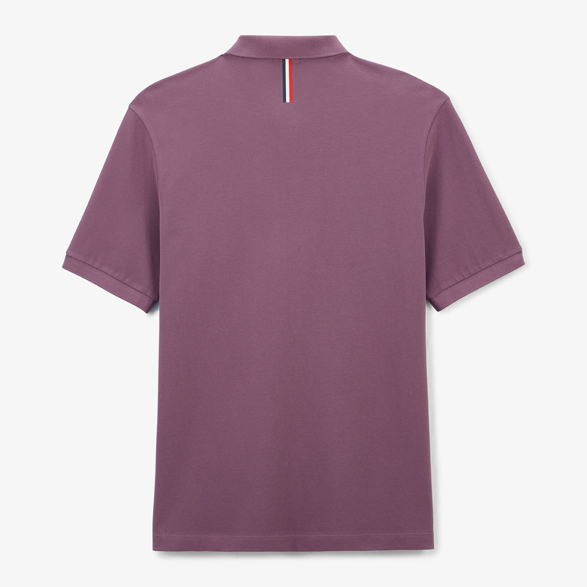 Polo Piqué Manches Courtes En Coton Lucas Violet Pourpre Homme SERGE BLANCO