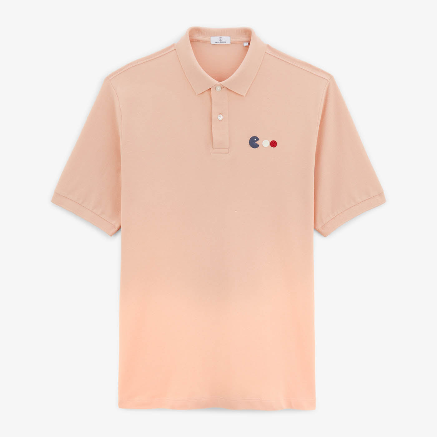 Polo Piqué Manches Courtes Lorys Avec Broderie Arcade Rose Skin Homme SERGE BLANCO