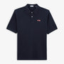 Polo Piqué Manches Courtes Ludwig Avec Broderie Lunette Dark Navy Homme SERGE BLANCO