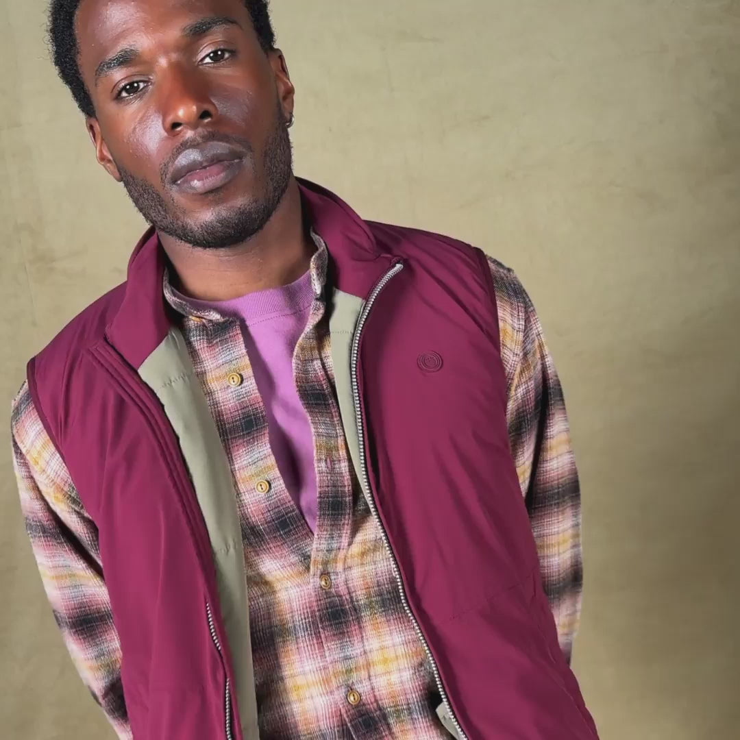 Gilet sans manches ultralight rouge merlot Daytona