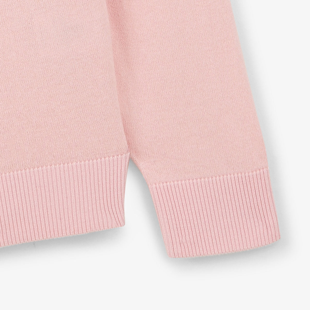 Pull col rond en coton et laine rose Maximum HOMME SERGE BLANCO