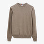 Pull coton et laine marron shitake Maximus Homme SERGE BLANCO