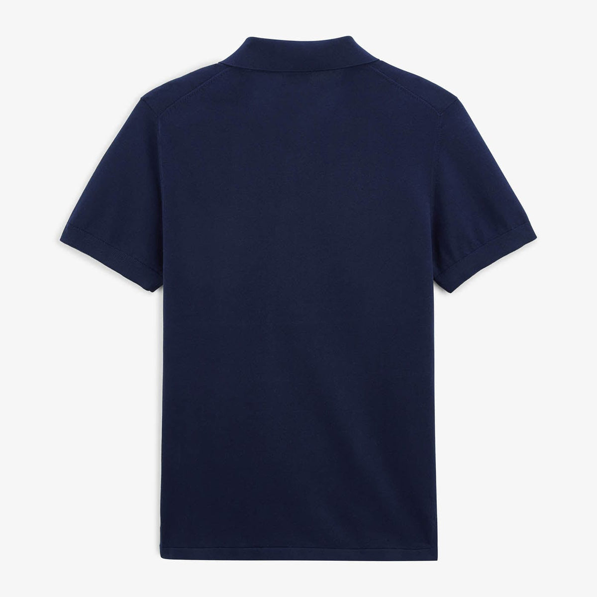 Pull Marvin Col Polo Manches Courtes En Coton Bleu Nuit Homme SERGE BLANCO