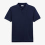 Pull Marvin Col Polo Manches Courtes En Coton Bleu Nuit Homme SERGE BLANCO