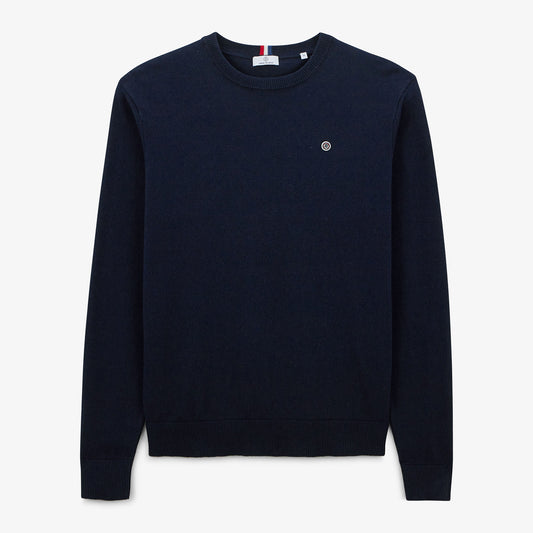 Pull Maximus Col Rond Dark Navy Homme SERGE BLANCO