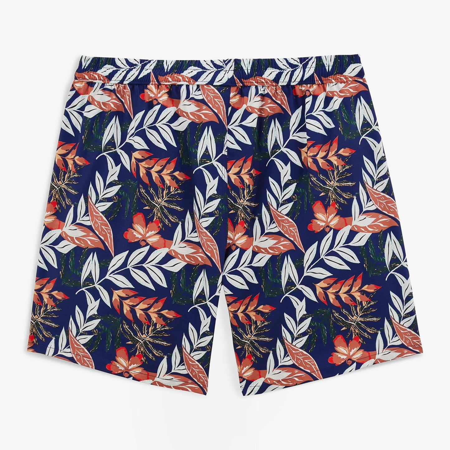 Short Maillot de Bain Nestor Imprimé à feuilles bleu Homme SERGE BLANCO