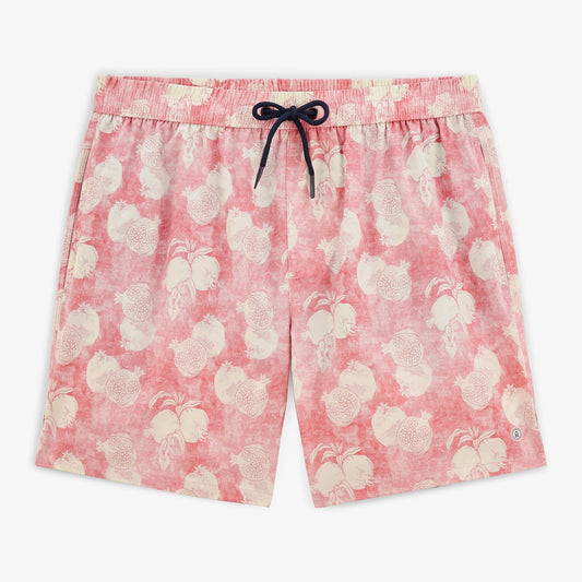 Short Maillot de Bain Nestor Imprimé Grenades Skin Rose Homme SERGE BLANCO