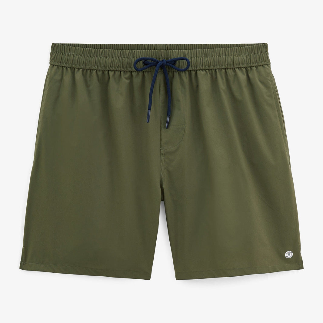 Bañador corto Nestor Teck verde caqui para hombre de SERGE BLANCO