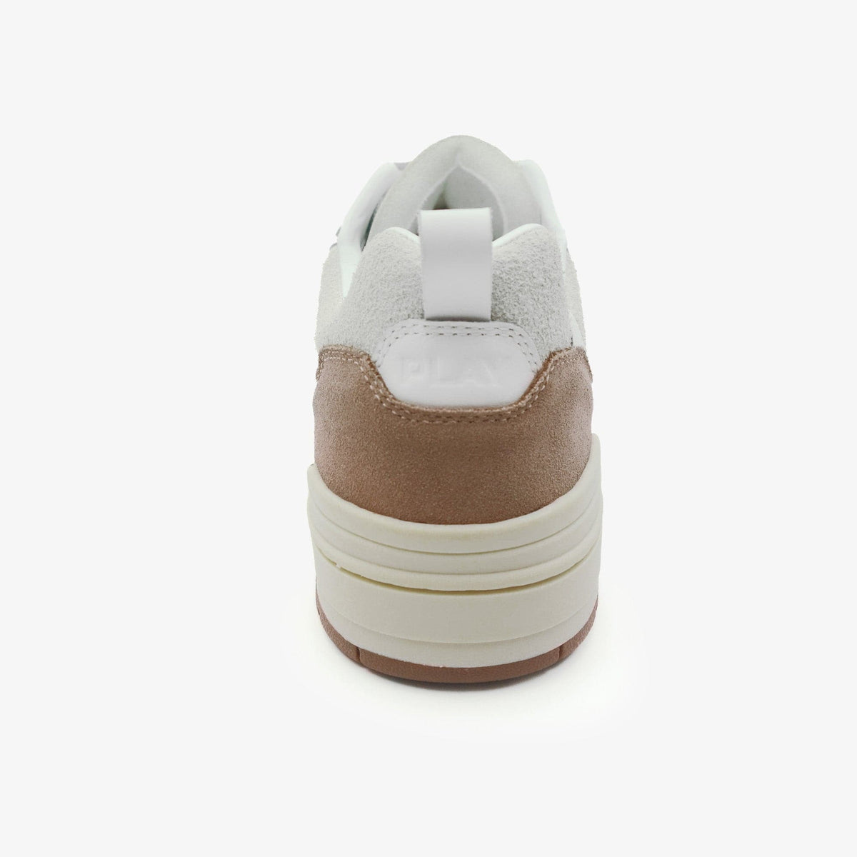 Sneaker Vernaz Sand Cuir Bicolore Blanche et Beige Homme SERGE BLANCO