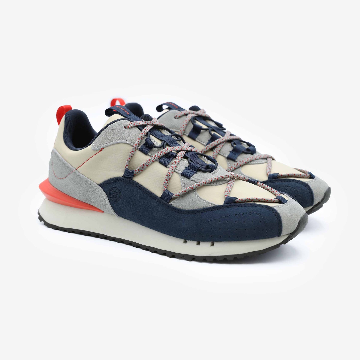 Sneakers Appolo Bleu Marine Gris et Rouge Homme SERGE BLANCO