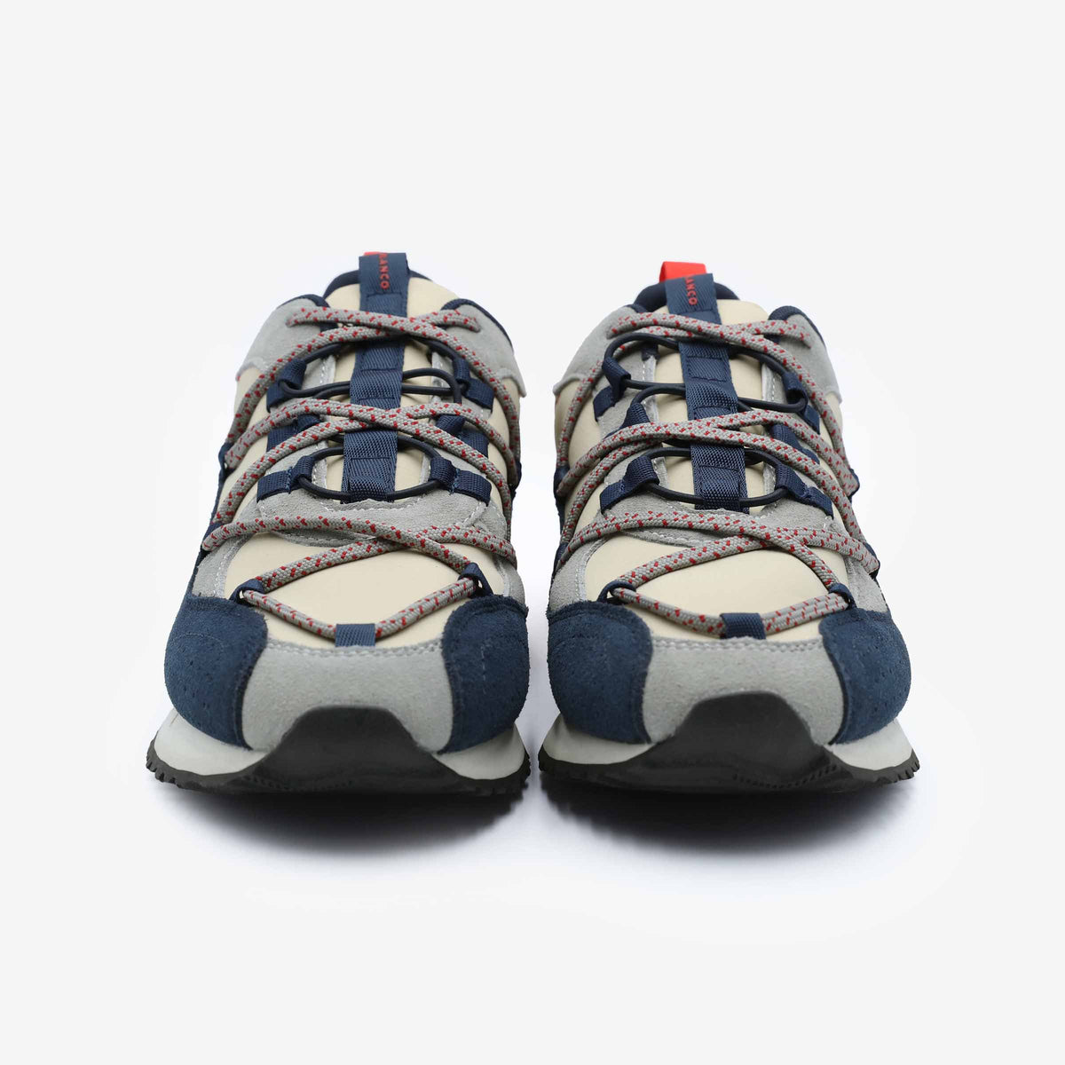Sneakers Appolo Bleu Marine Gris et Rouge Homme SERGE BLANCO