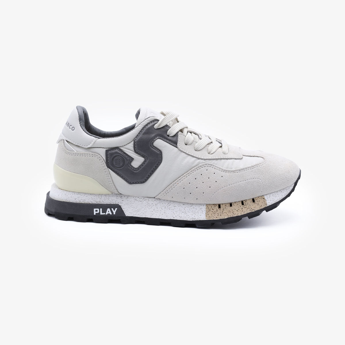 Bróga Sneakers Liath Éadrom agus Dorcha Nances d'Fhir ó SERGE BLANCO