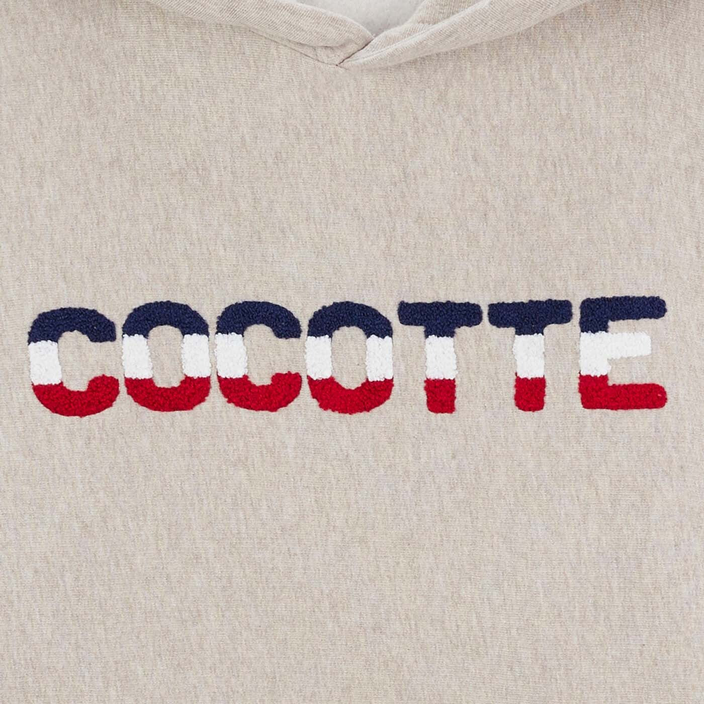 Sweat à capuche COCOTTE en molleton édition limitée beige chiné