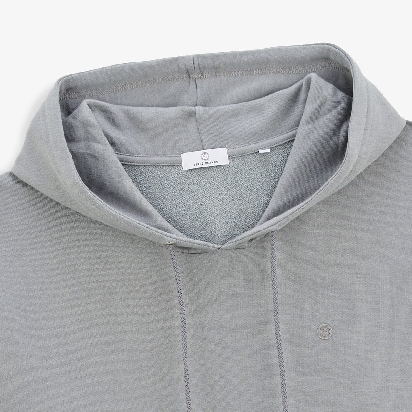 Sweat à Capuche Silas Coton Gris Ardoise Homme SERGE BLANCO