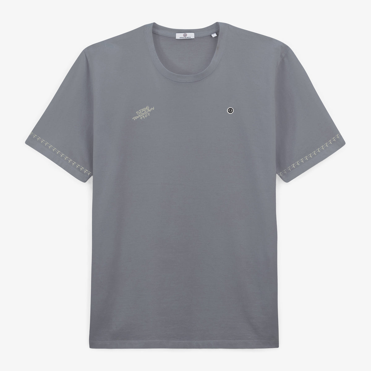 T-Shirt 1907 aus grauer Baumwolle mit „Stade Toulousain“-Monogramm