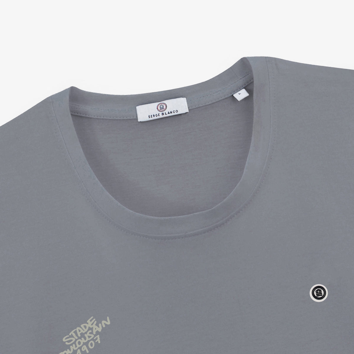 T-Shirt 1907 aus grauer Baumwolle mit „Stade Toulousain“-Monogramm